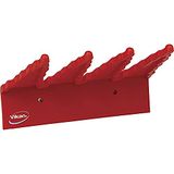 Vikan 6154 wandhouder van polypropyleen, 24,1 cm, rood