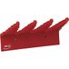 Vikan 6154 wandhouder van polypropyleen, 24,1 cm, rood