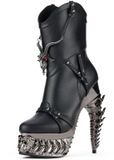 Hades Footwear Alchemy England - Baphometica Hoge hak zwart PVC