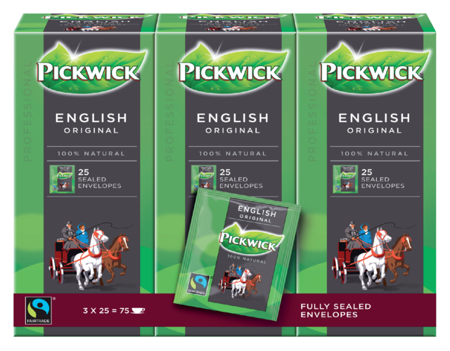 Pickwick Professional, thee, 2 gram, Engelse thee, 4016820 (25 stuks)