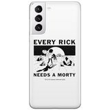 ERT GROUP mobiel telefoonhoesje voor Samsung S21 origineel en officieel erkend Rick and Morty patroon Rick & Morty 045 optimaal aangepast aan de vorm van de mobiele telefoon, hoesje is gemaakt van TPU
