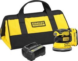 Stanley SFMCW220D1S FATMAX® V20 Accu Excentrische Schuurmachine 18V 2.0Ah Kit