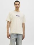 JACK&JONES JORTAVIRA POP TEE SS CREW NECK OC25 Heren T-shirt L Katoen/Polyester Antique White