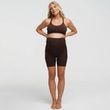 cfab - Naadloze zwangerschapsshorts met hoge taille - Bruin - XL