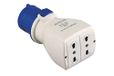 Poly Pool Pp0645X industriële adapter Cee 3 Poli connector Iec309 Grande 16A en 2 uilen standaard Italiano tweewaardige Ip20