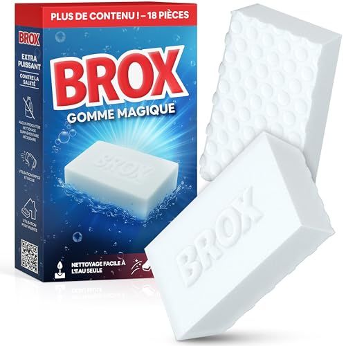 BROX® Schoonmaakspons – Gumspons voor schoenen – Schoenenreiniger voor sneakers, witte zolen en meer – Robuuste gum voor hardnekkig vuil
