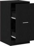 vidaXL Apothekerskast Zwart eiken 40 x 41 x 77.5 cm Bewerkt hout