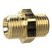 RIEGLER MS2521438 dubbele schroefdraad, messing CW614N, SW 19, G 1/4" x G 3/8"
