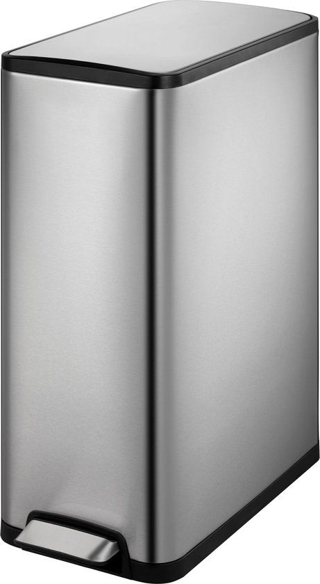 EKO Ecoslim Recycler Pedaalemmer - 40 Liter - Mat RVS