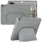 Poetic TurtleSkin-serie voor Google Pixel Tablethoes 11 inch (2023), zwaar belastbare, schokbestendige robuuste kindvriendelijke valbescherming siliconen hoes, Hazel