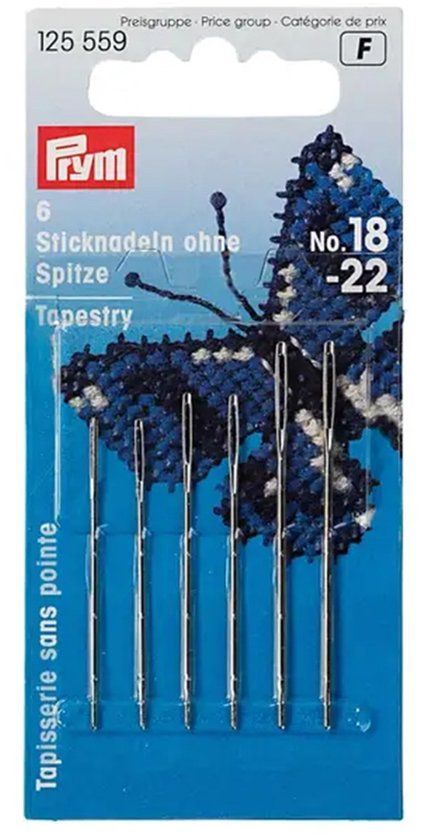 Prym Borduurnaalden Zonder Punt Staal No. 18