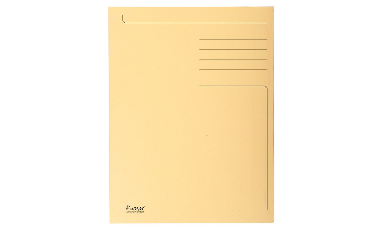 Exacompta 3-Klepsmap A4 - 280 g/m² - Gerecycled karton - Ivoor