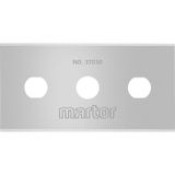 MARTOR 10 x industrieel mesje, vervangmesjes cutter, veiligheidsmesje, 22 mm, scherp, in dispenser, 4-voudig bruikbaar, Nr. 37030