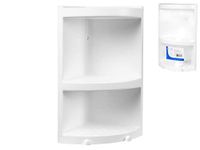Eliplast Hoekplank op 3 niveaus, wit, eenheidsmaat