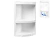 Eliplast Hoekplank op 3 niveaus, wit, eenheidsmaat
