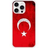Apple iPhone 16 Drapeau turquie Verstevigd hoesje met sublimatie bedrukking