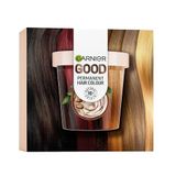 Garnier Good- Permanente haarkleuring – zonder ammoniak – 90% ingrediënten van natuurlijke oorsprong – sheaboter – 100% dekking voor wit haar – navulset – truffelbruin (2.0)