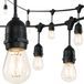 Intelligent Energy Solutions Guirlande Lumineuse Extérieure 10M - 15 Lampes - Blanc Chaud - IP65 - Horeca