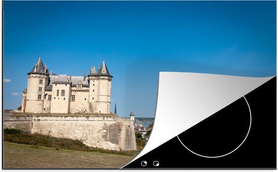 KitchenYeah® Inductie beschermer 77x51 cm - Kasteel van de stad Saumur in Frankrijk - Inductie beschermer