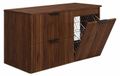 3xE living Meuble sous lavabo 120 cm, panier à linge, chêne artisanal, poignée dorée