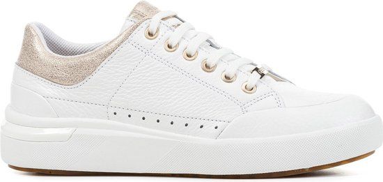 Geox Dalyla Sneakers - White / Champagne - Women - Size 37