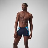 Speedo Eco Max Splice Zwem Aquashort Zwart/Blauw/Oranje Maat S