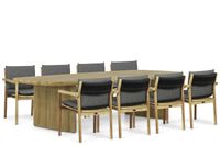 Santika Furniture Santika Suka/Falcon 300 cm dining tuinset 9-delig