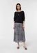 Comma - Dames - Midi A-lijn rok van mesh met print