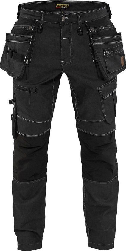 Blåkläder Werkbroek Denim Stretch X1900 - Zwart - Maat C48