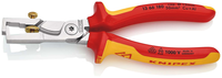 KNIPEX StriX Striptangen met kabelschaar op ZB-kaart verchroomd geïsoleerd met meer-componentengrepen, VDE-getest 180 mm, 13 66 180 SB