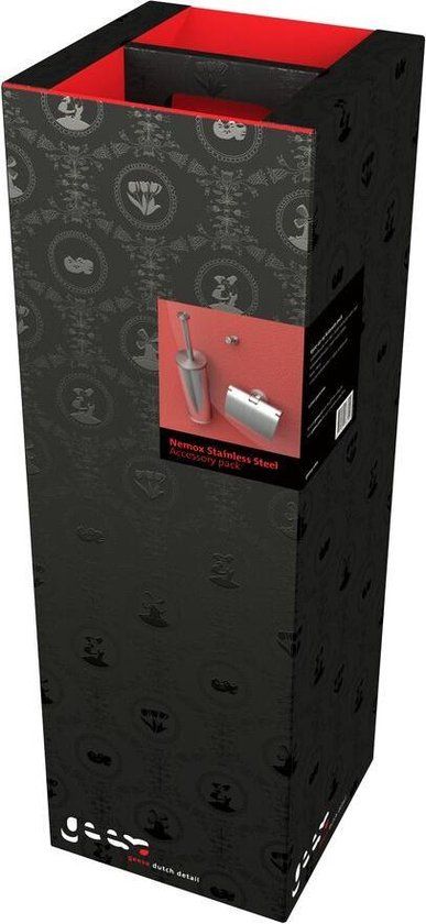 Geesa Nemox Toiletaccessoireset - RVS geborsteld - Modern - 5 jaar garantie