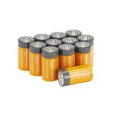 Amazon Basics 12 stuks C Cell alkalinebatterijen voor algemeen gebruik, 1,5 volt, 5 jaar houdbaar