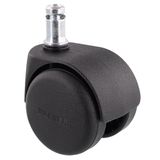 WAGNER 01500161 Draaistoelrol/bureaustoelwielen - HART - diameter Ø 50 mm, bouwhoogte 60 mm, intervalgeremd, steekpen 11 x 20 mm, draagkracht 50 kg