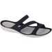 Crocs Swiftwater Damessandalen, Navy Wit