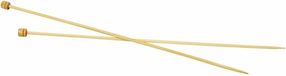 Merkloos Bamboe breinaalden - 2x - maat 4 - 35 cm - breien - breinaaldenset