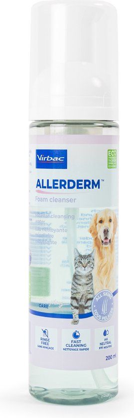 Virbac Allerderm Foam Cleanser - 200 ml