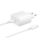 Samsung Chargeur rapide de voyage USB-C EP-TA845EWE - 45W - Blanc