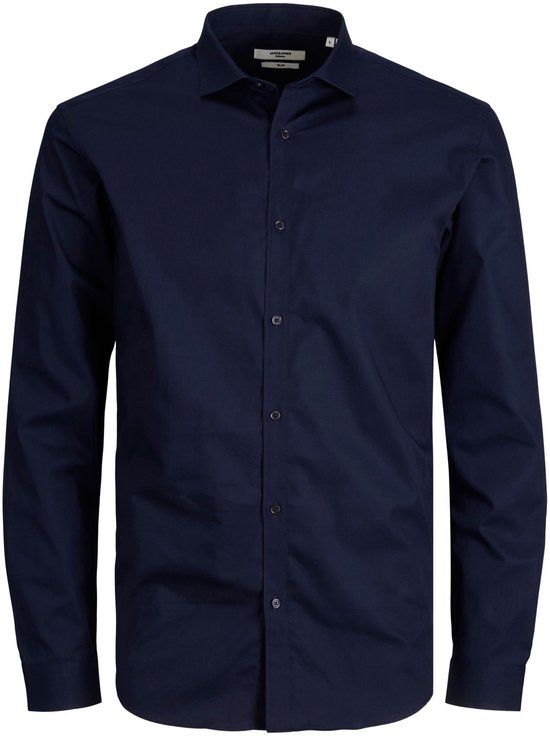 JACK & JONES PLUS JPRBLACARDIFF Heren Overhemd - EU 3XL - Navy Blazer;Loose Fit