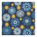 Paper-Design Blauwe Ornamenten Lunch Servetten 33 x 33 cm