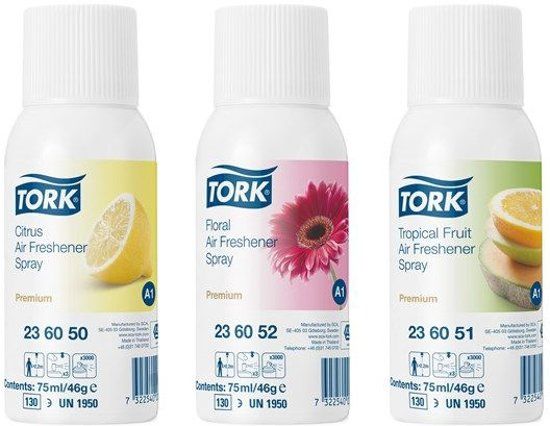 Tork Luchtverfrisser Spray 3 Parfums A1 Premium