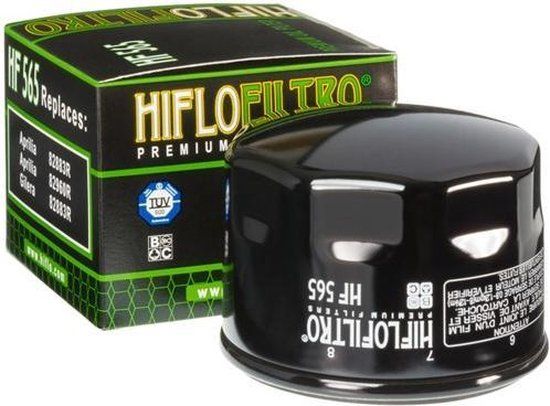 Hiflofiltro Filtre à huile HF565 pour Moto Moto Guzzi 1400 California 2012-2017 Noir