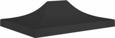 vidaXL Partytentdak 270 g/m² 4,5x3 m zwart