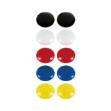 Merkloos / Sans marque Gekleurde magneten - ø2,4 cm - 10 stuks