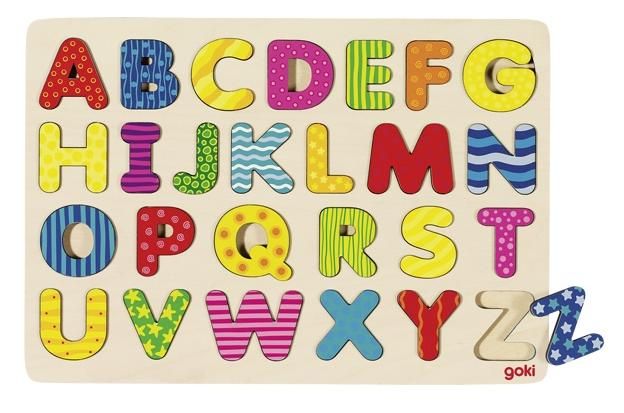 Goki Alphabet puzzle - Hout - Multi