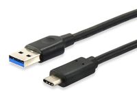 Equip USB 3.2 Gen 2 (3.1 Gen 2) USB-A naar USB-C Kabel, 1 m, Zwart