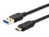 Equip USB 3.2 Gen 2 (3.1 Gen 2) USB-A naar USB-C Kabel, 1 m, Zwart