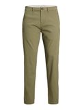 JACK&JONES JPSTKANE DAVE CHINO Heren Broeken W36 X L36 Katoen Loose Fit Casual Effen Rits Deep Lichen Green
