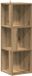 vidaXL Hoekkast 33x33x100 cm bewerkt hout artisanaal eikenkleur