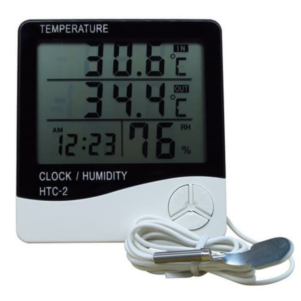 HaverCo Precisie Digitale Thermometer Hygrometer Temperatuur Vochtigheid Klok / Indoor Outdoor