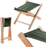 KADAX Opvouwbare Kruk Flessengroen Hout 40x40x40 cm